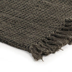 vidaXL Überwurf Baumwolle 125x150 cm Anthrazit/Braun