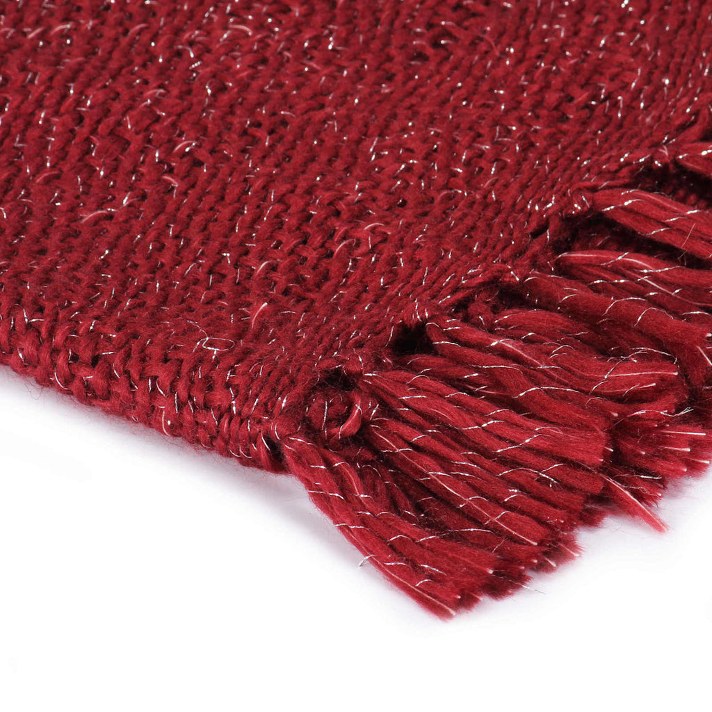 vidaXL Decke Bordeauxrot 220 x 250 cm Polyester