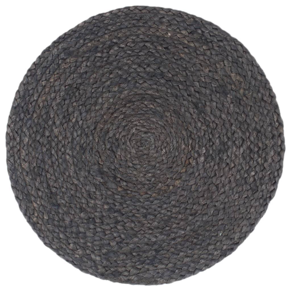 vidaXL Tischsets 4 Stk. Natur 38 cm Rund Jute