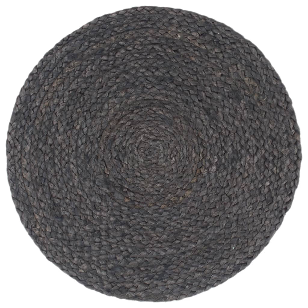 vidaXL Tischsets 6 Stk. Natur 38 cm Rund Jute