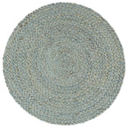 vidaXL Tischsets 6 Stk. Uni Olivgrün 38 cm Rund Jute