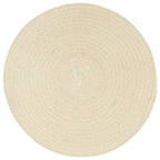 vidaXL Tischsets 4 Stk. Natur 38 cm Rund Baumwolle