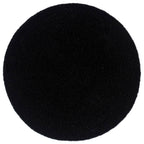 vidaXL Tischsets 6 Stk. Uni Schwarz 38 cm Rund Baumwolle
