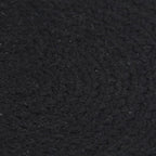 vidaXL Tischsets 6 Stk. Uni Schwarz 38 cm Rund Baumwolle