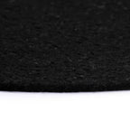 vidaXL Tischsets 6 Stk. Uni Schwarz 38 cm Rund Baumwolle