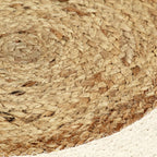vidaXL Tischsets 6 Stk. Natur 38 cm Rund Jute und Baumwolle