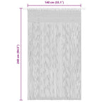 vidaXL Makramee Vorhang 140×240 cm Baumwolle