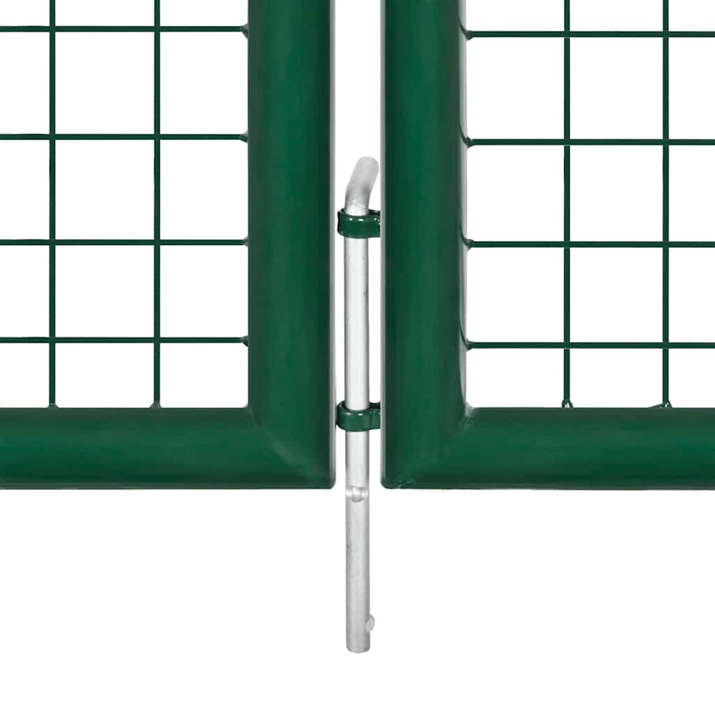 vidaXL Gartentor aus Stahl 350 x 75 cm Grün