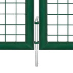 vidaXL Gartentor aus Stahl 350 x 75 cm Grün