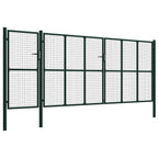 vidaXL Zauntor mit Schloss Grün 175 cm Stahl