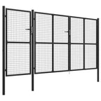 vidaXL Gartentor Stahl 400 x 150 cm Anthrazit