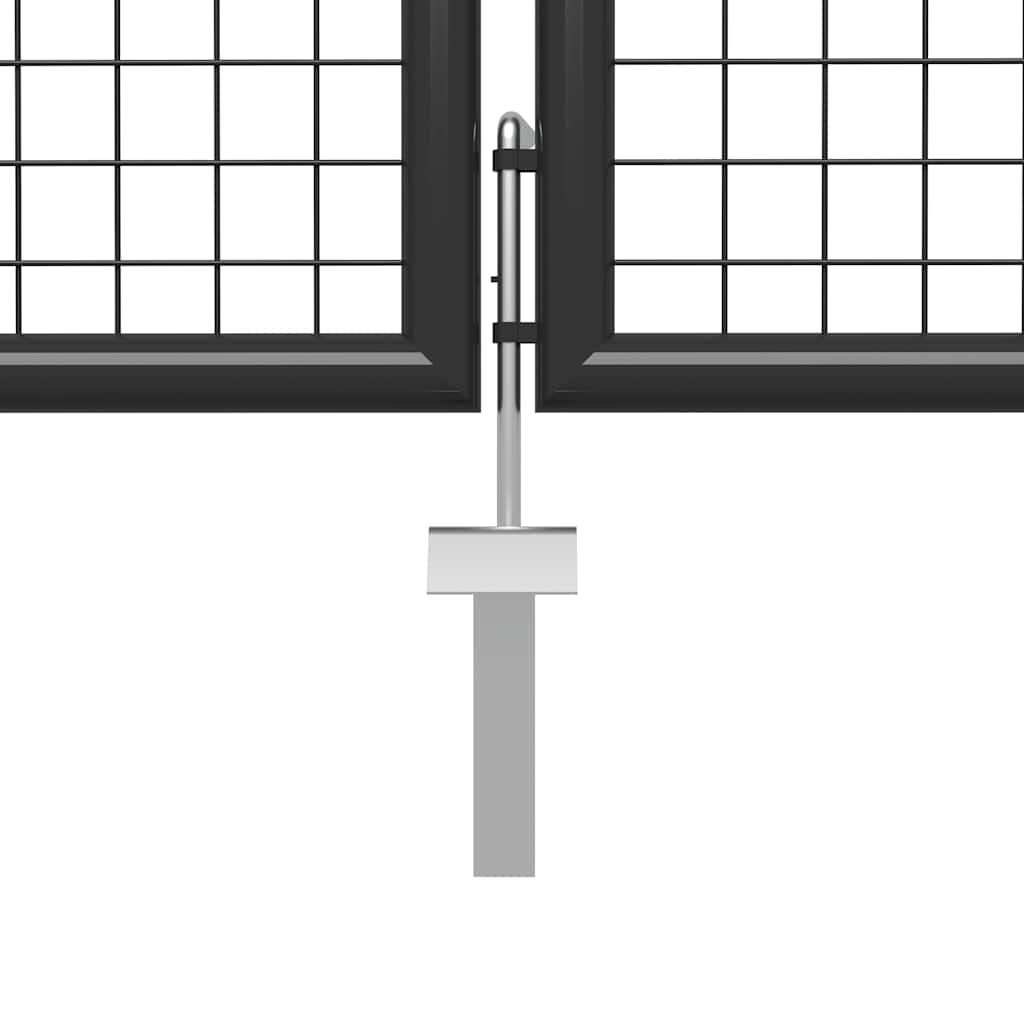 vidaXL Gartentor Stahl 400 x 150 cm Anthrazit