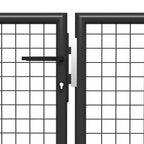 vidaXL Gartentor Stahl 400 x 150 cm Anthrazit