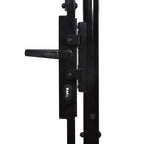 vidaXL Gartentor mit gewölbtem Oberteil ASSEN 400 x 175 cm Stahl