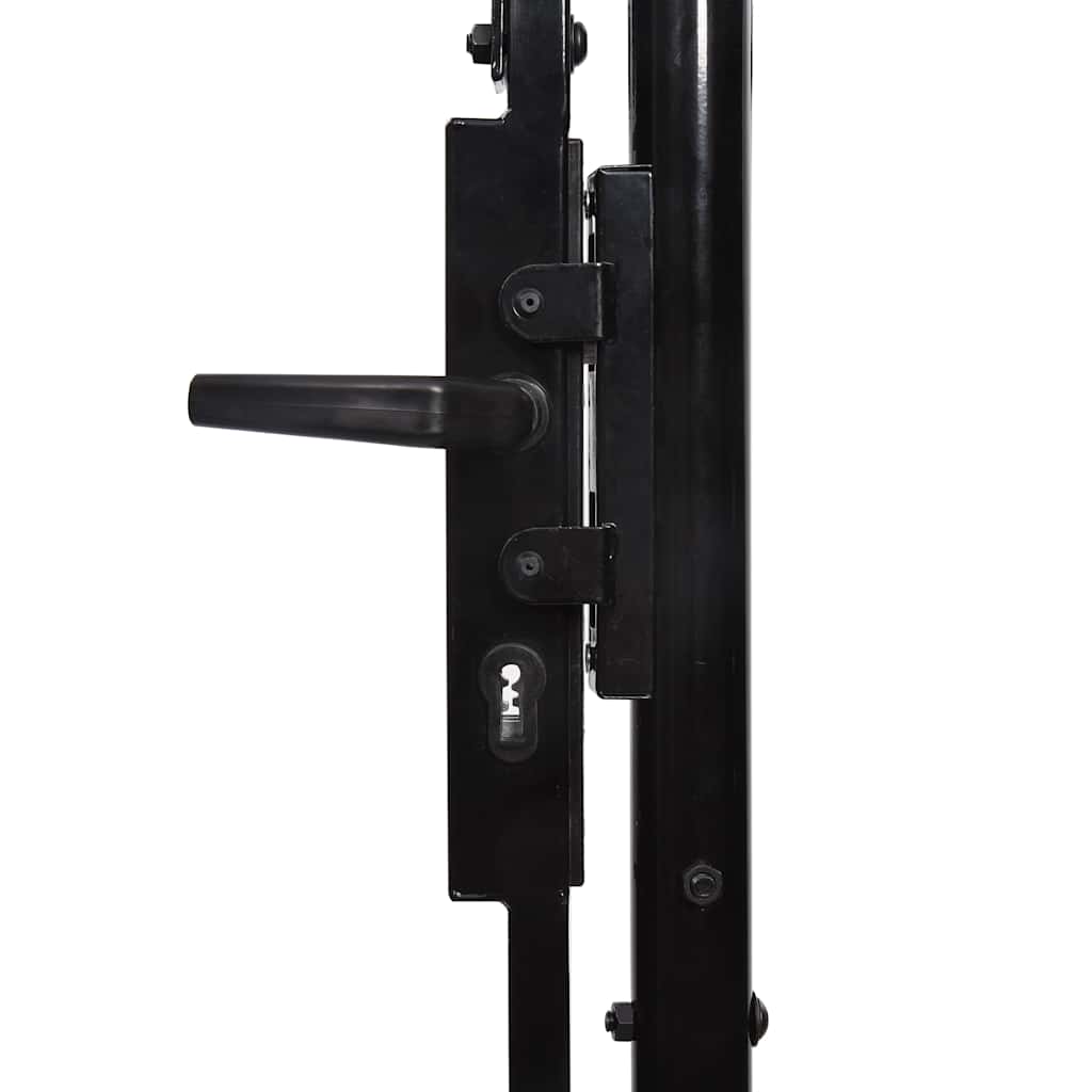 vidaXL Gartentor mit gewölbtem Oberteil ASSEN 400 x 175 cm Stahl