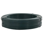 vidaXL Zaun-Bindedraht 250 m 0,9/1,4 mm Stahl Schwarzgrün