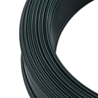 vidaXL Zaun-Bindedraht 250 m 0,9/1,4 mm Stahl Schwarzgrün