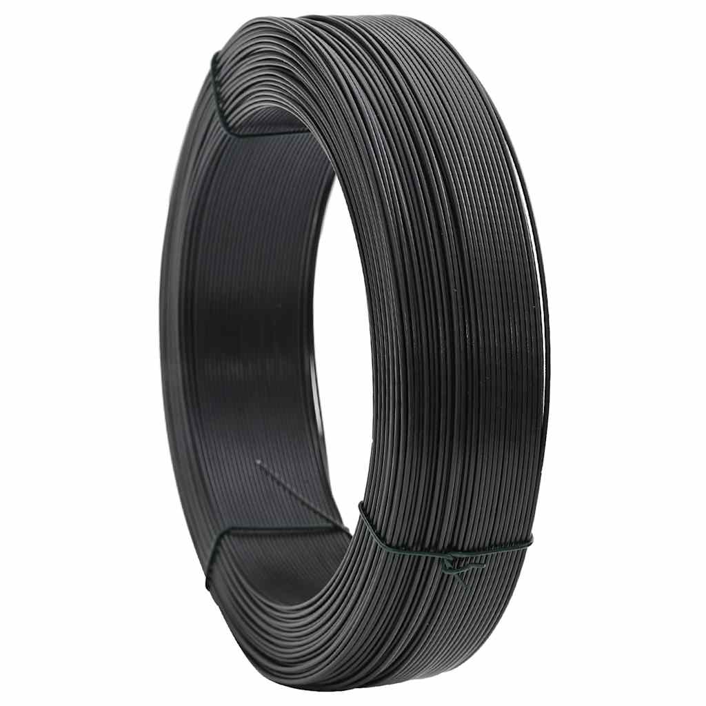 vidaXL Zaun-Bindedraht 25 m 1,4/2 mm Stahl Grün