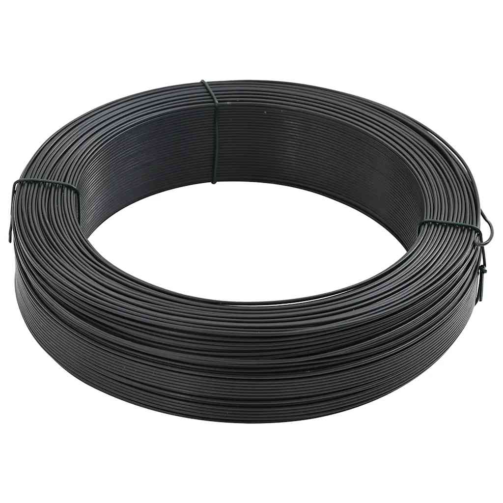 vidaXL Zaun-Bindedraht 25 m 1,4/2 mm Stahl Grün