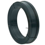 vidaXL Zaun-Bindedraht 250 m 2,3/3,8 mm Stahl Schwarzgrün