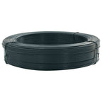 vidaXL Zaun-Bindedraht 250 m 2,3/3,8 mm Stahl Schwarzgrün