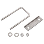 vidaXL U-Bügel für Zaunpfosten 25 Sets 60 x 40 mm