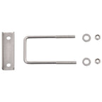 vidaXL U-Bügel für Zaunpfosten 25 Sets 60 x 40 mm