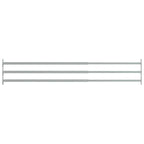 vidaXL Einstellbare Fenster-Sicherheitsstangen 3 Stk. 710-1200 mm