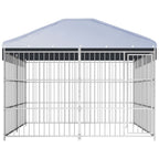 vidaXL Outdoor-Hundezwinger mit Überdachung 300×300×200 cm