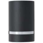 vidaXL Außenwandleuchten 2 Stk. 35 W Schwarz Halbrund