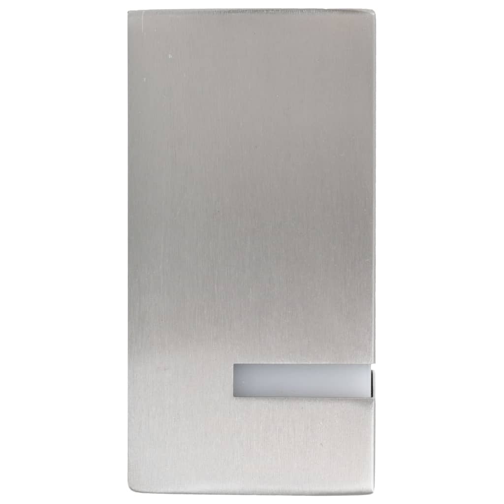 vidaXL Außenwandleuchten 2 Stk. 35 W Silbern Rechteckig