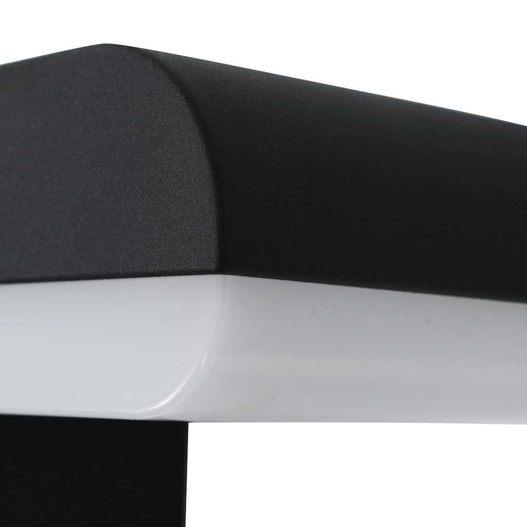 vidaXL Außenwandleuchte LED 9 W Schwarz Oval
