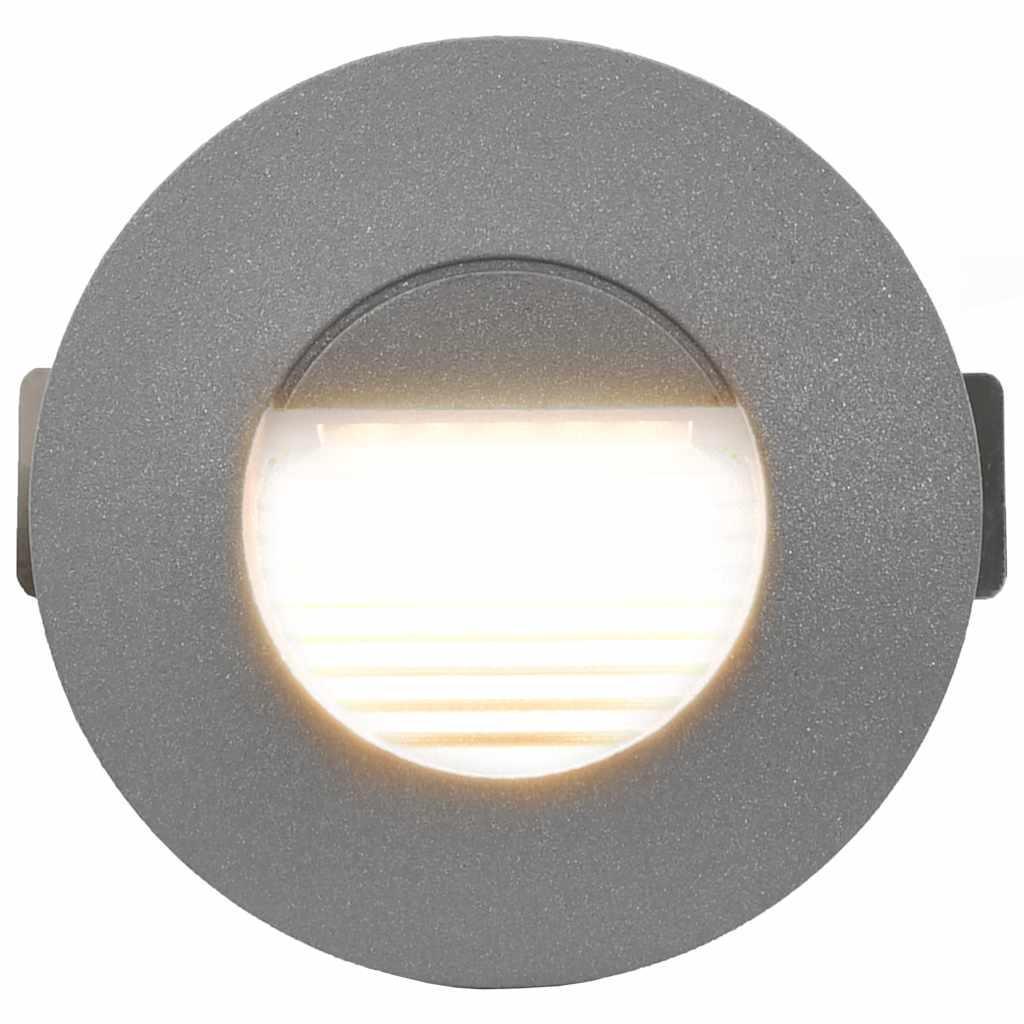 vidaXL Außenwandleuchten 6 Stk. LED 2 W Silbern Rund