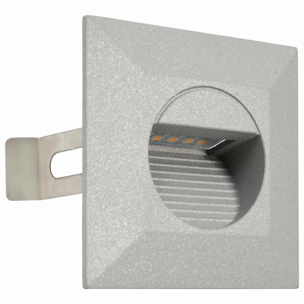 vidaXL Außenwandleuchten 6 Stk. LED 2 W Silbern Quadratisch