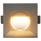 vidaXL Außenwandleuchten 6 Stk. LED 2 W Silbern Quadratisch
