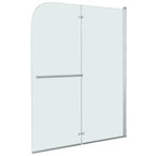 vidaXL Faltbare Duschkabine 2 Paneele ESG 120 x 140 cm