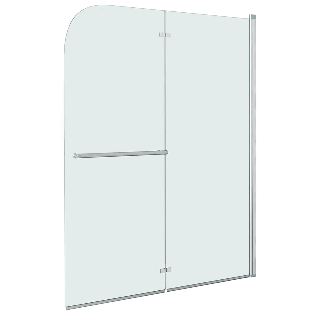 vidaXL Faltbare Duschkabine 2 Paneele ESG 120 x 140 cm