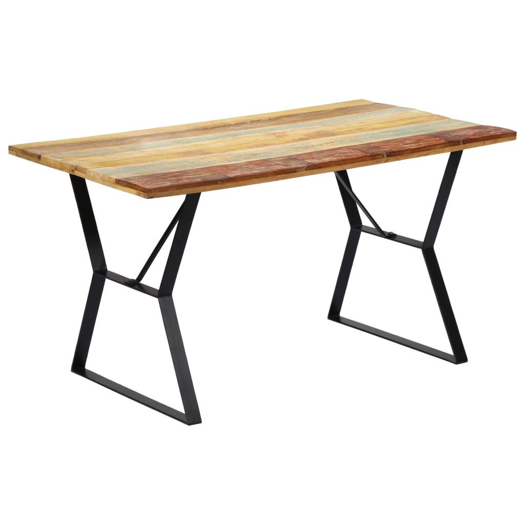 vidaXL Esstisch Altholz Massiv 80x82x76 cm