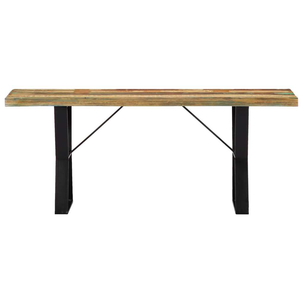 vidaXL Sitzbank 110 cm Altholz Massiv
