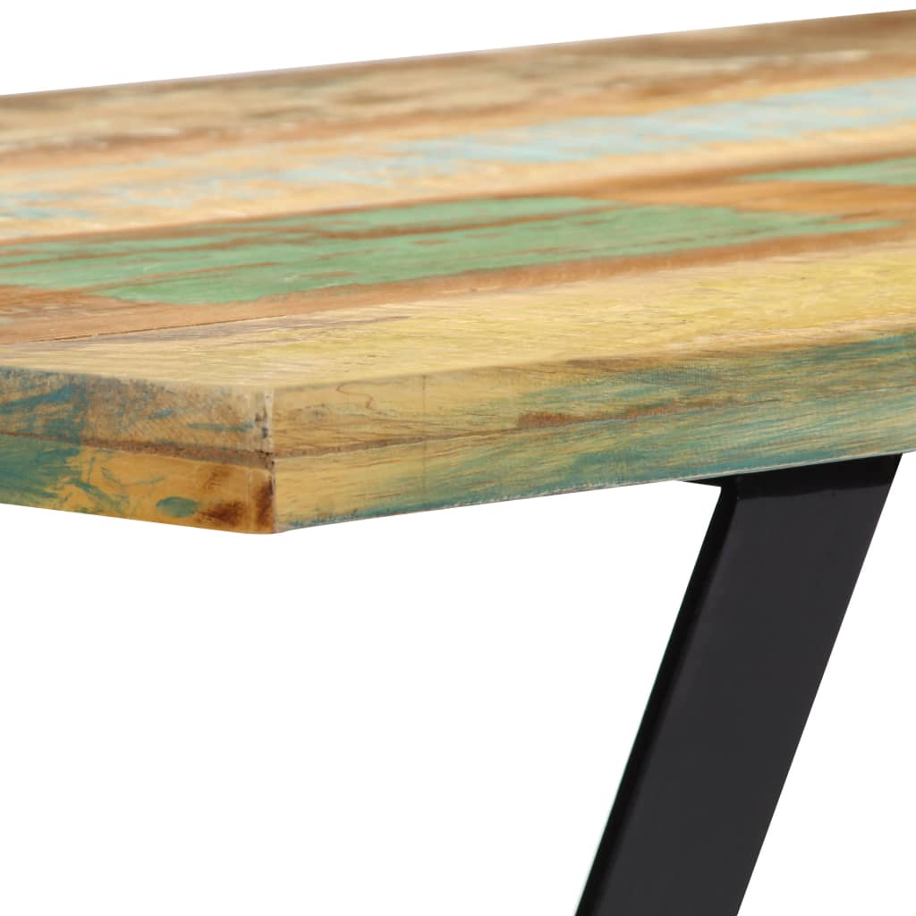 vidaXL Sitzbank 110 cm Altholz Massiv