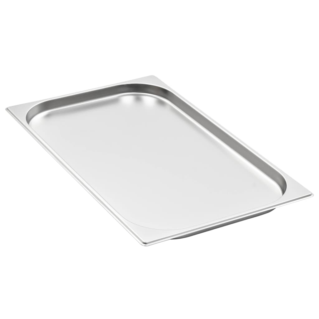 vidaXL Gastronormbehälter 4 Stk. GN 1/1 20 mm Edelstahl