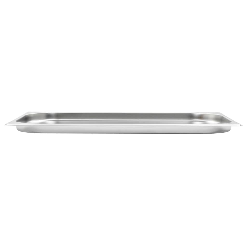 vidaXL Gastronormbehälter 4 Stk. GN 1/1 20 mm Edelstahl