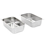 vidaXL Gastronormbehälter 2 Stk. GN 1/1 150 mm Edelstahl