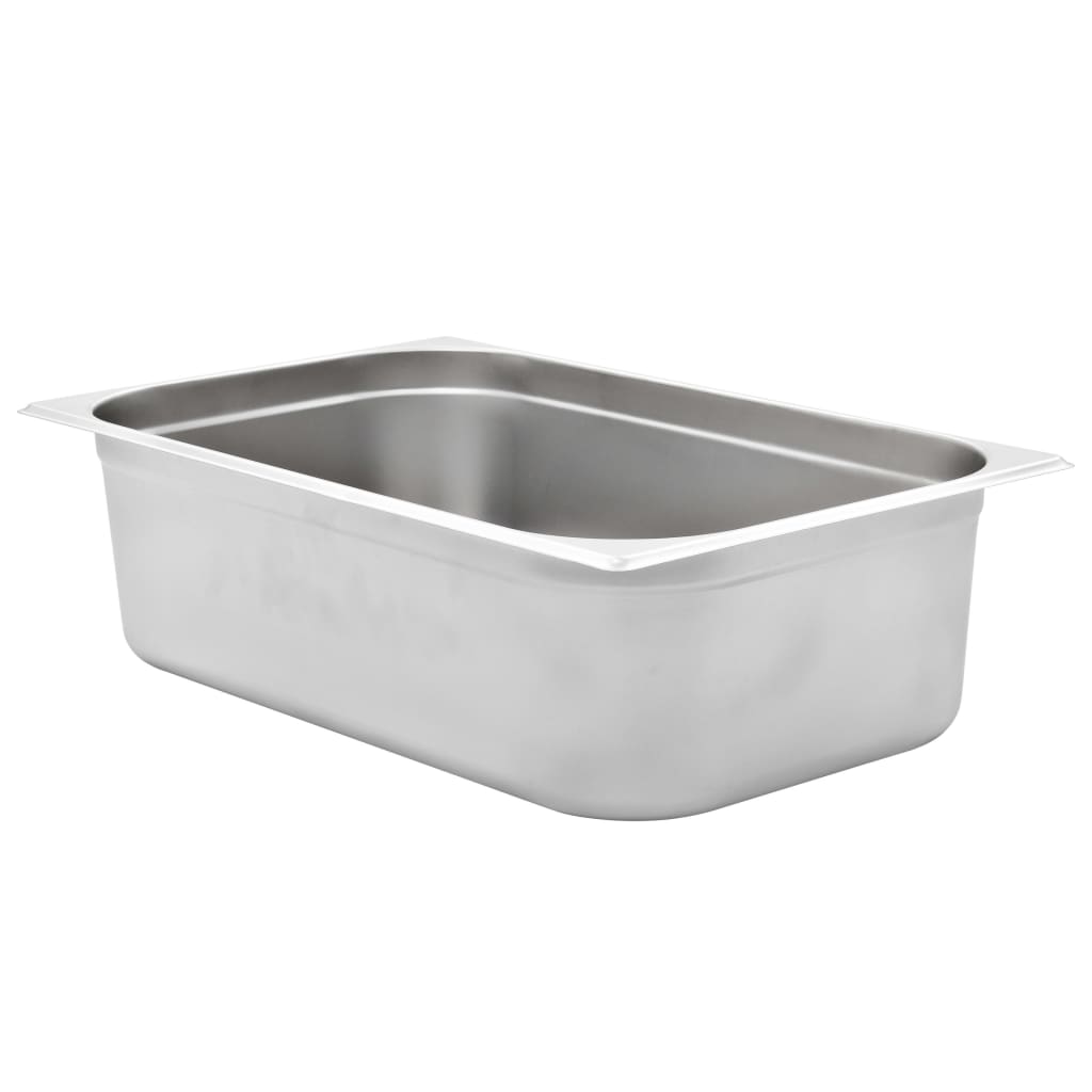 vidaXL Gastronormbehälter 2 Stk. GN 1/1 150 mm Edelstahl