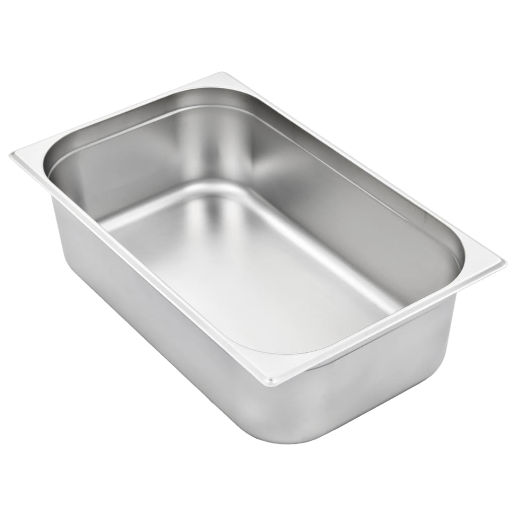 vidaXL Gastronormbehälter 2 Stk. GN 1/1 150 mm Edelstahl