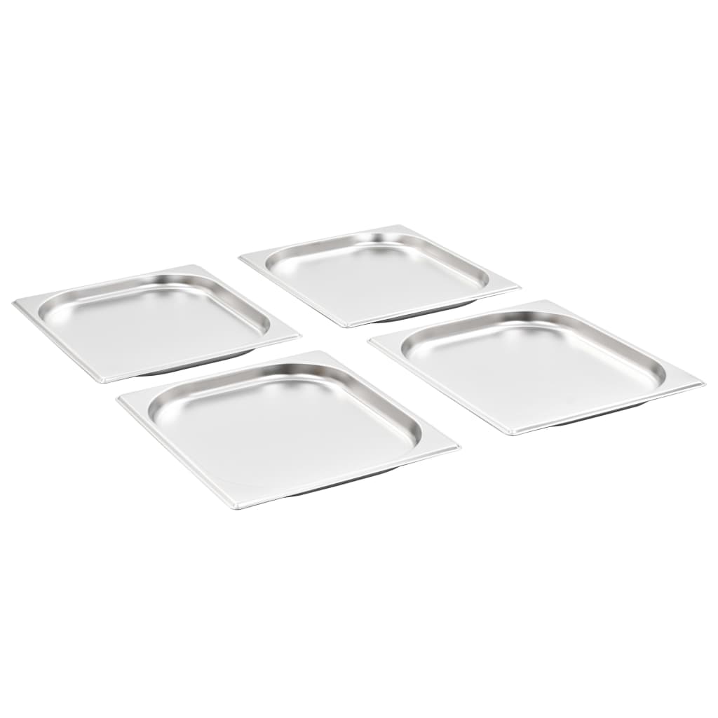 vidaXL Gastronormbehälter 8 Stk. GN 1/2 20 mm Edelstahl