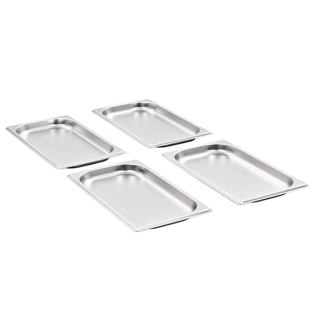 vidaXL Gastronormbehälter 12 Stk. GN 1/3 20 mm Edelstahl