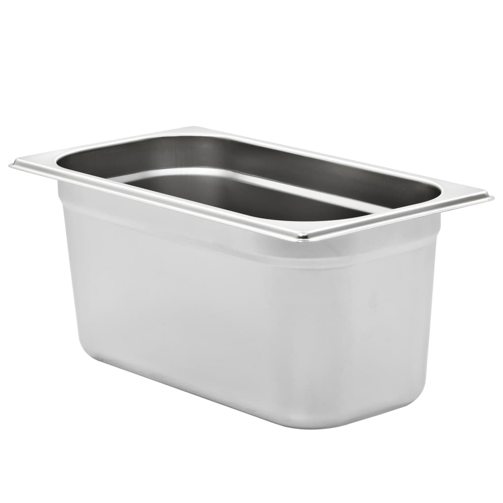 vidaXL Gastronormbehälter 4 Stk. GN 1/3 150 mm Edelstahl