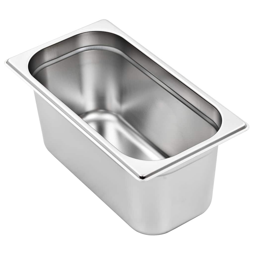 vidaXL Gastronormbehälter 4 Stk. GN 1/3 150 mm Edelstahl