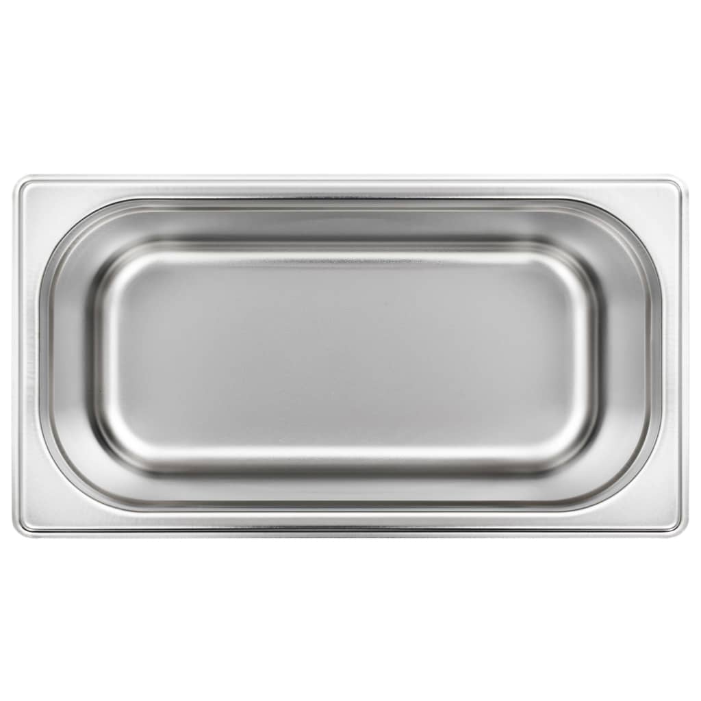 vidaXL Gastronormbehälter 4 Stk. GN 1/3 150 mm Edelstahl